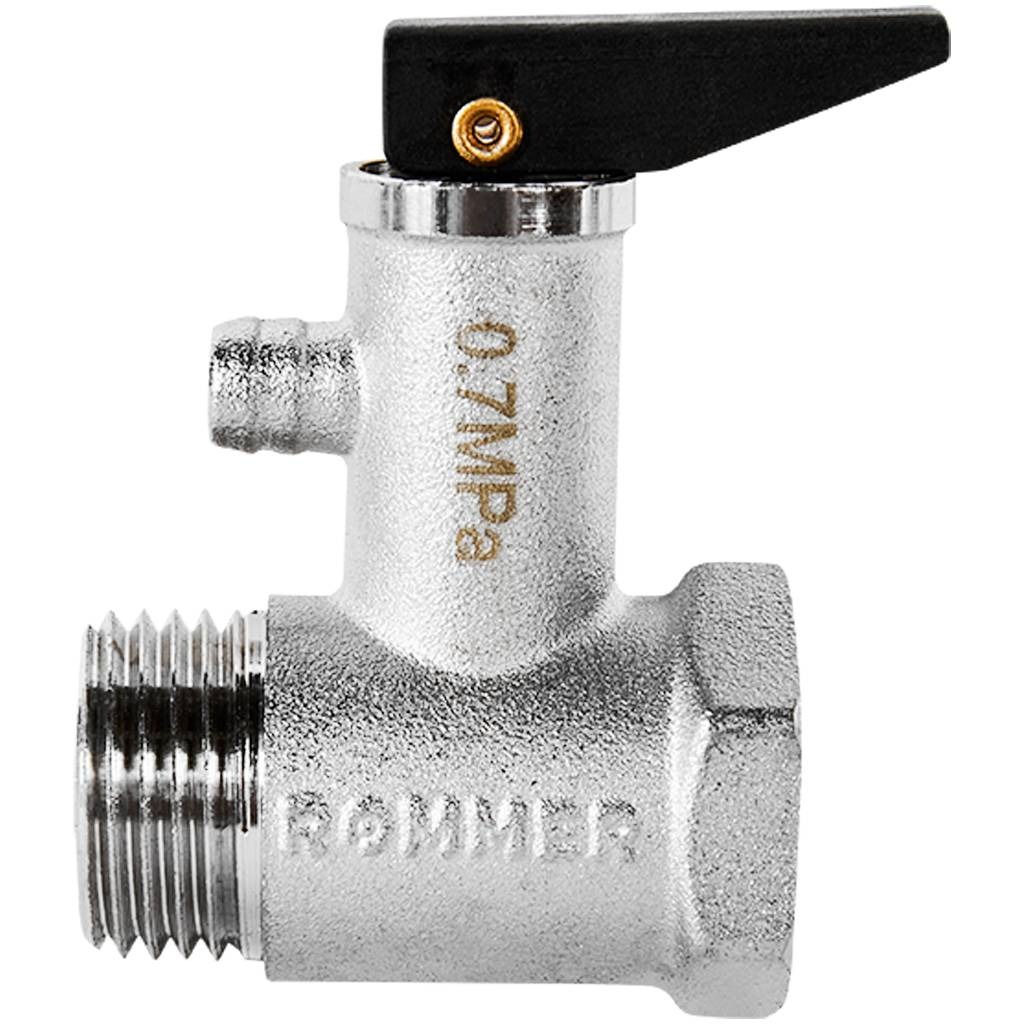 Клапан предохранительный к бойлеру 1/2 7 бар. ROMMER   RVS-1007-007015