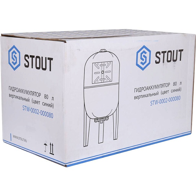 Бак расширительный 80л WAV STOUT синий STW-0002-000080