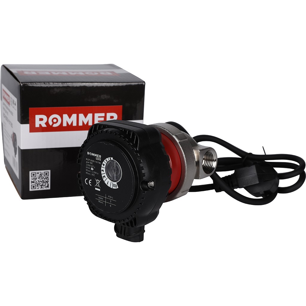 Насос рециркул. ROMMER для ГВС (нерж.) RCP-0005-151780