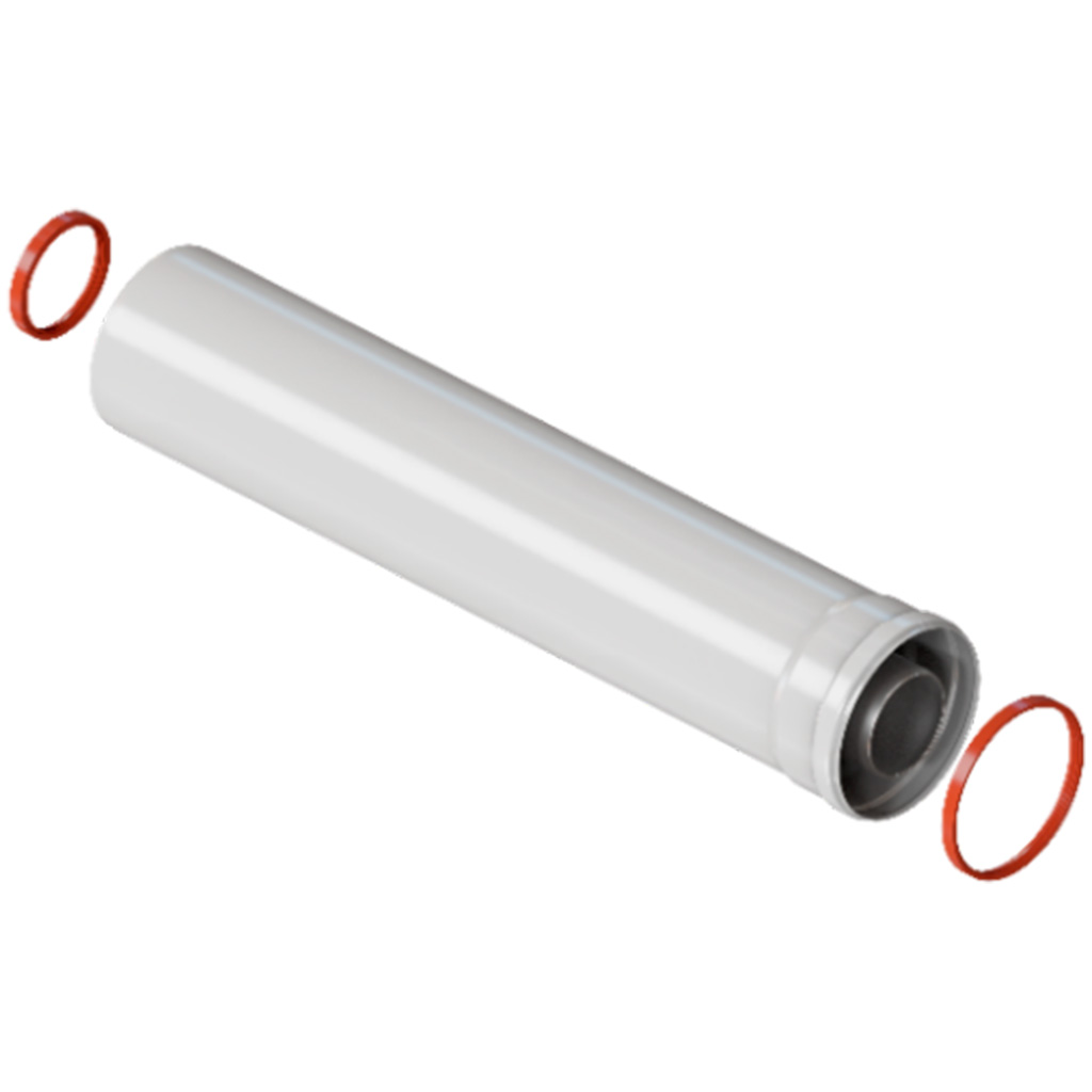 Удлинитель дымохода коакс.раструбн. 60/100 L 500 ROMMER    RCA-6010-000500