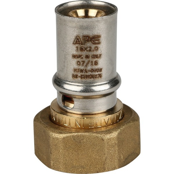 Соедин. пресс с накид. гайкой 16 х 1/2 STOUT   SFP-0016-001216