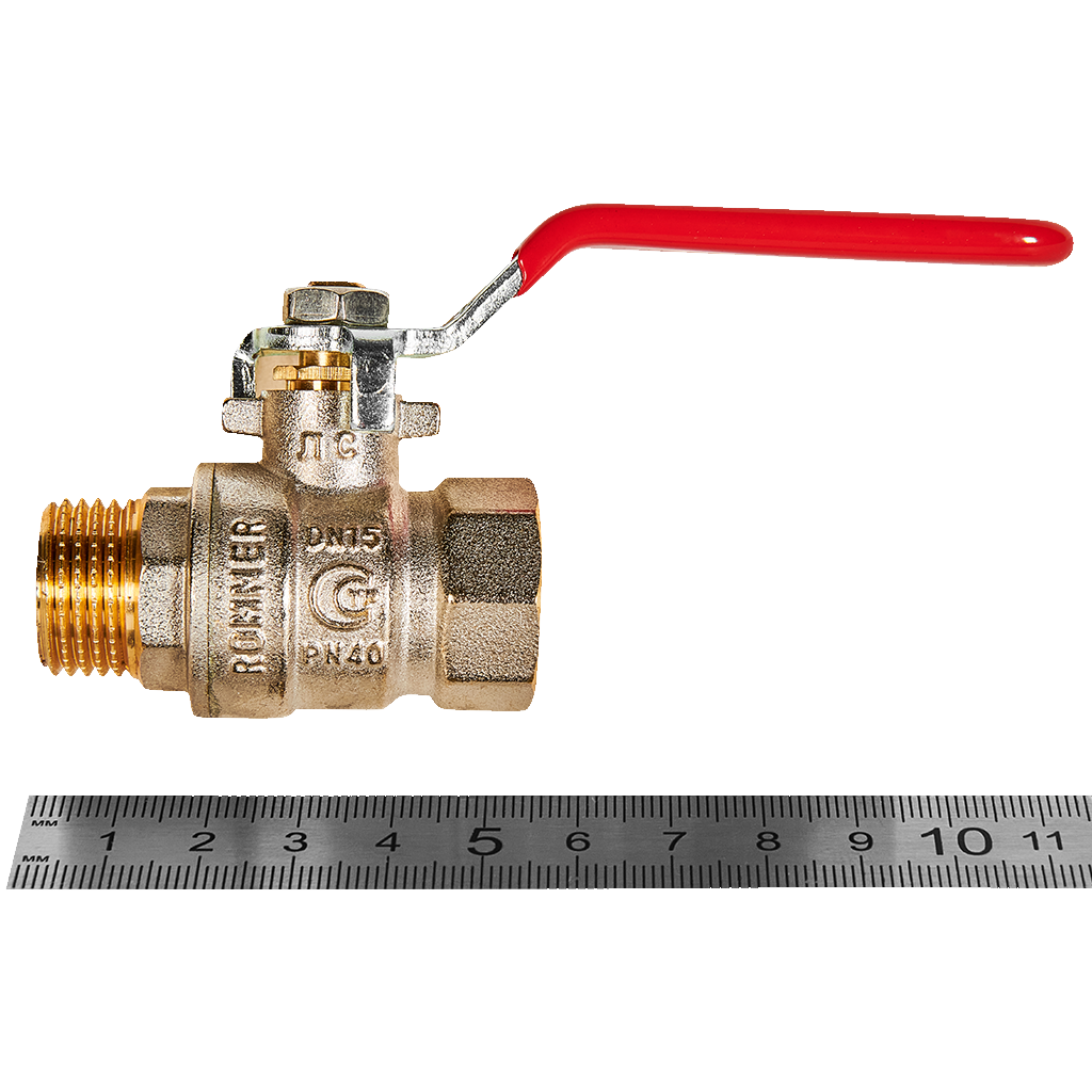 Кран шар. (ручка) 1/2ВН ROMMER RBV-0002-2210315