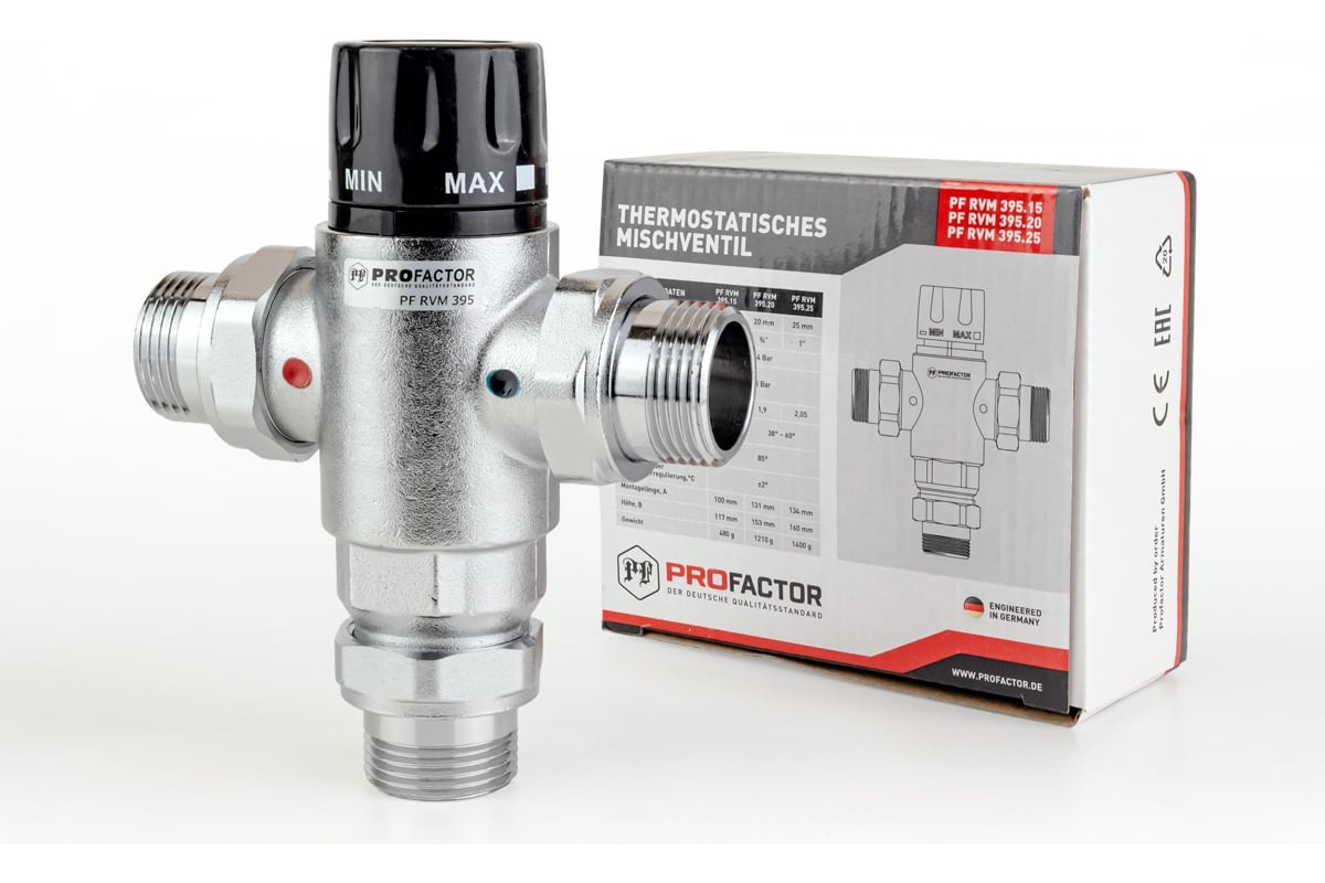 Смеситель термостатический 1/2 ProFactor PF RVM 395.15