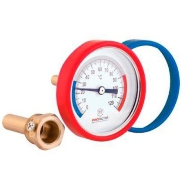 Термометр PROFACTOR L=63 аксиальный с гильзой 50мм 0*С -120*С   PF SG 868 - BP