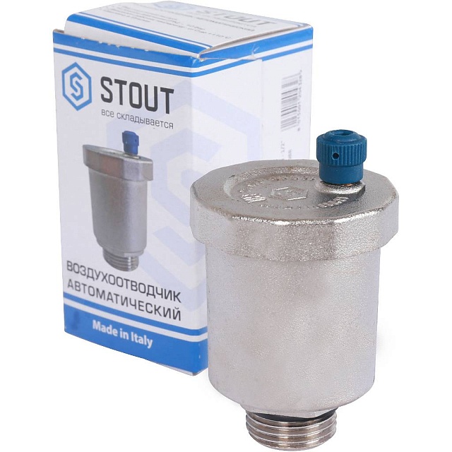 Воздухоотводчик автомат. 1/2 STOUT (уплотнит. кольцо) SVS-1011-000015