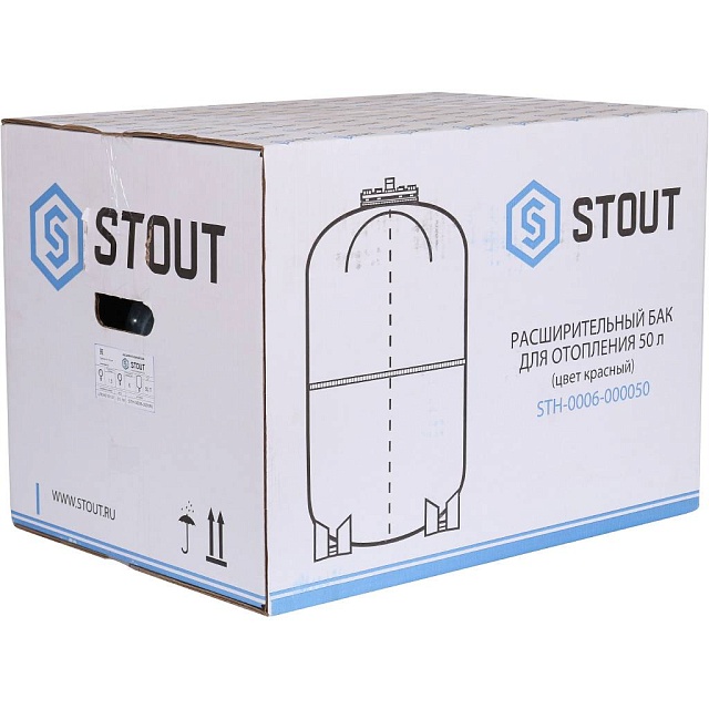 Бак расширительный 50л WRV STOUT красный STH-0006-000050