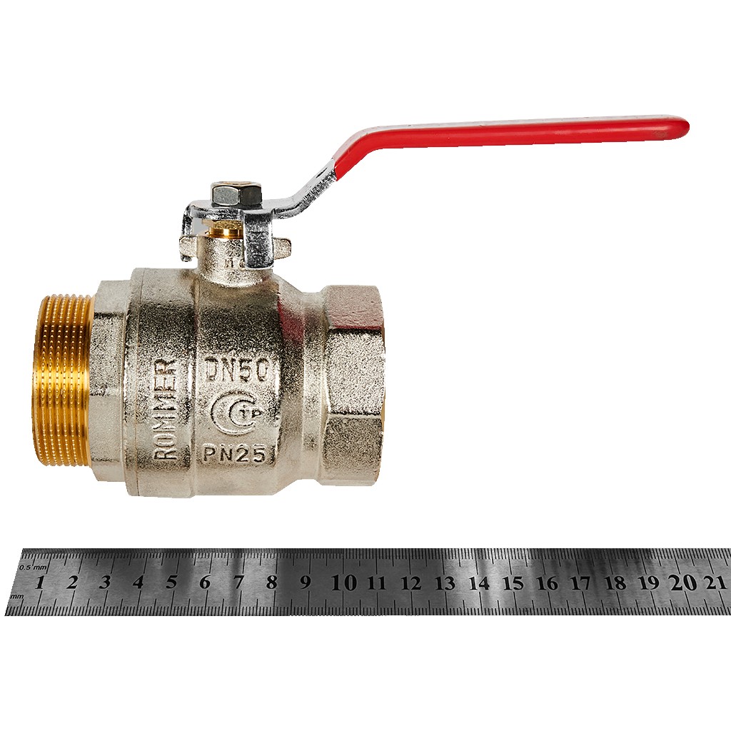 Кран шар. (ручка) 2ВН ROMMER RBV-0002-2210350