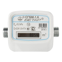 Счетчик газа СГБМ-1,6 Бетар   3456