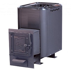 Печь банная чугунная "СИБИРЬ-24" (чугунная дверка, конвекционная)