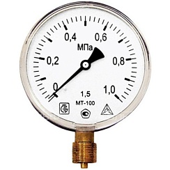 Манометр МТ100 1,0МПа G1/2 дюймовая