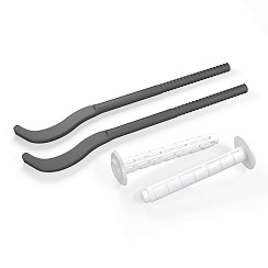 Кронштейн с дюбелем для алюм. радиаторов ROYAL Thermo (black)