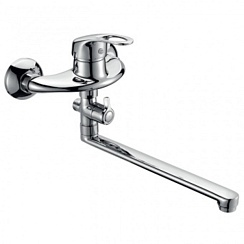 Смеситель для ванны CALORIE прямой излив 1033 A02- 40 см(поворот.див.)