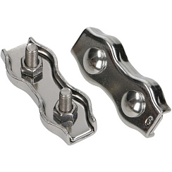 Зажим нержавеющий 3мм (двойной)