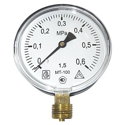 Манометр МТ100М 0,6МПа