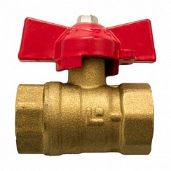 Кран шар. (бабочка) 1/2ВВ (латунь) 