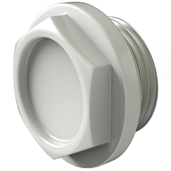 Пробка рад. алюм. глухая лев.