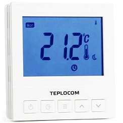 Термостат комнатный Teplocom TS-Prog-220/3A, проводной, прогр., реле 250B