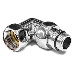 Американка полотенц. угловая 1 х 1 ВН  хром TD1107 KONNER