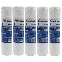 Картридж нитяной 10" 10 мкм Аквабрайт ВП-10 М
