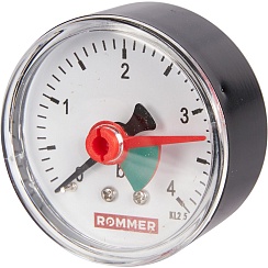 Манометр аксиальный ROMMER с ук.пр. Dn50 1/4, 4бар RIM-0007-500408