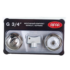 Комплект пробок 3/4 RIFAR (Supremo/Monolit) (цвет хром)  R.Ad.G34MSH