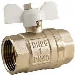 Кран шар. (бабочка) 1ВВ (латунь) 