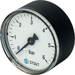 Манометр STOUT 1/4 6 бар. Dn50   SIM-0009-500608