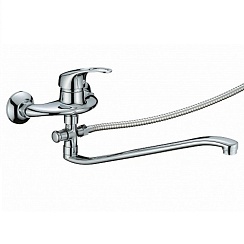 Смеситель для ванны CALORIE изогнутый излив 2033 A03- 40 см