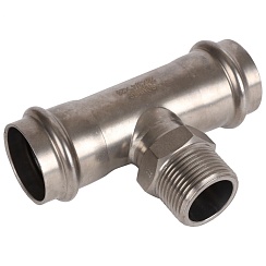 Тройник переходной пресс нерж. 28х3/4 ВН ROMMER RSS-0016-002834