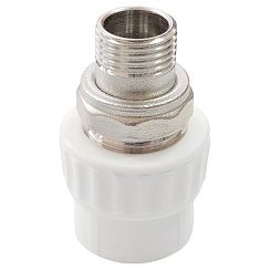 Муфта комб. разъем. с американкой для радиатора PPR 20 х 1/2Н (латунь) Valfex 10159020