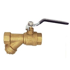 Кран шар. с фильтром (ручка) 3/4 TIM