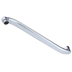 Гусак ванна плоский F-образный 35 см POTATO