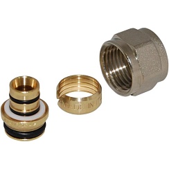 Фитинг компрессионный для мп. труб 16 х 2,0 х 1/2 HLV   109710.N.01 