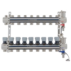 Блок коллект. с зап. клап. 1 х 3/4 9 вых. ProFactor PF MB 804.9