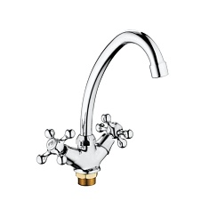 Смеситель для кухни с гайкой Valfex Libra Chrome-1   VF.4908