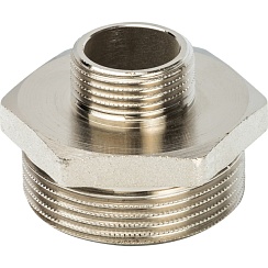 Ниппель лат. переходной 3/4 х 1-1/2 STOUT никелир.   SFT-0004-011234