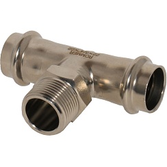 Тройник переходной пресс нерж. 22х3/4 ВН ROMMER RSS-0016-002234
