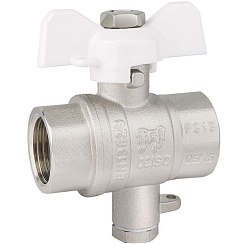 Кран шар. (бабочка) 3/4ВВ PF STANDARD с отводом под датчик температуры   PF FBV 301M10