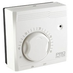 Термостат комнатный ProFactor 4A-220V tper +10C +30C   PF TR 642