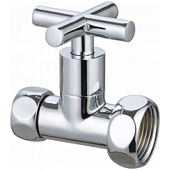 Кран для п/сушителя хром прямой 1/2 х 3/4 Gappo ВВ (2 шт.)