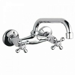 Смеситель для кухни Gota Rocio 2 рукоят. настенный хром   G5976